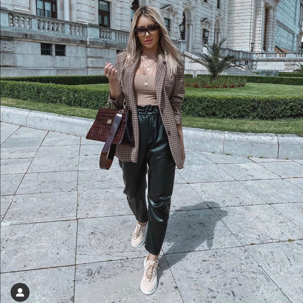 Zara Oversized Plaid Blazer - Picture 3 of 11